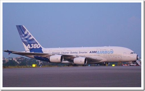Airbus A380 at Hyderabad