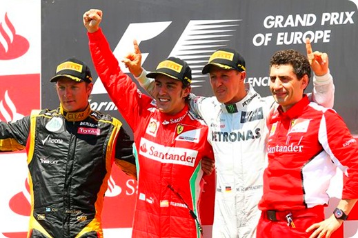 European Grand Prix Podium